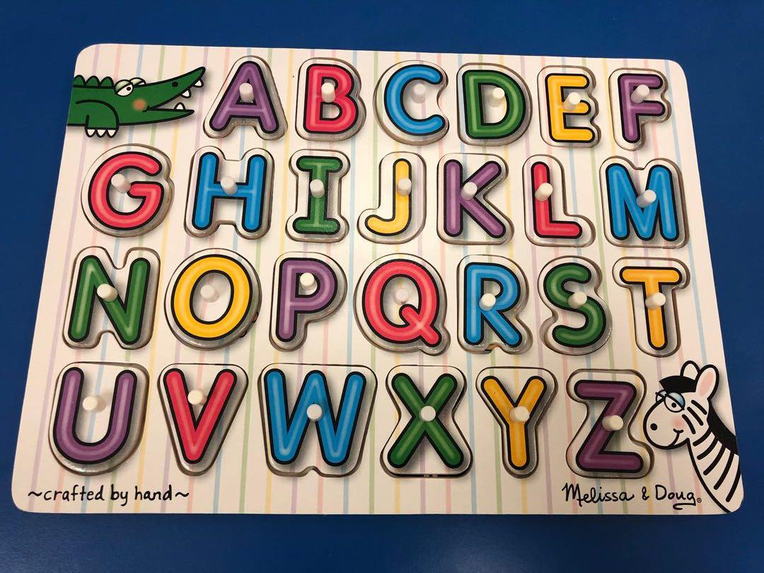 melissa and doug see inside alphabet puzzle