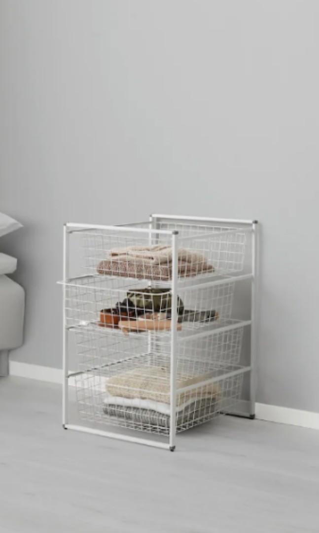 Pantry Shelves Ikea Antonius Wire Basket Furniture Shelves