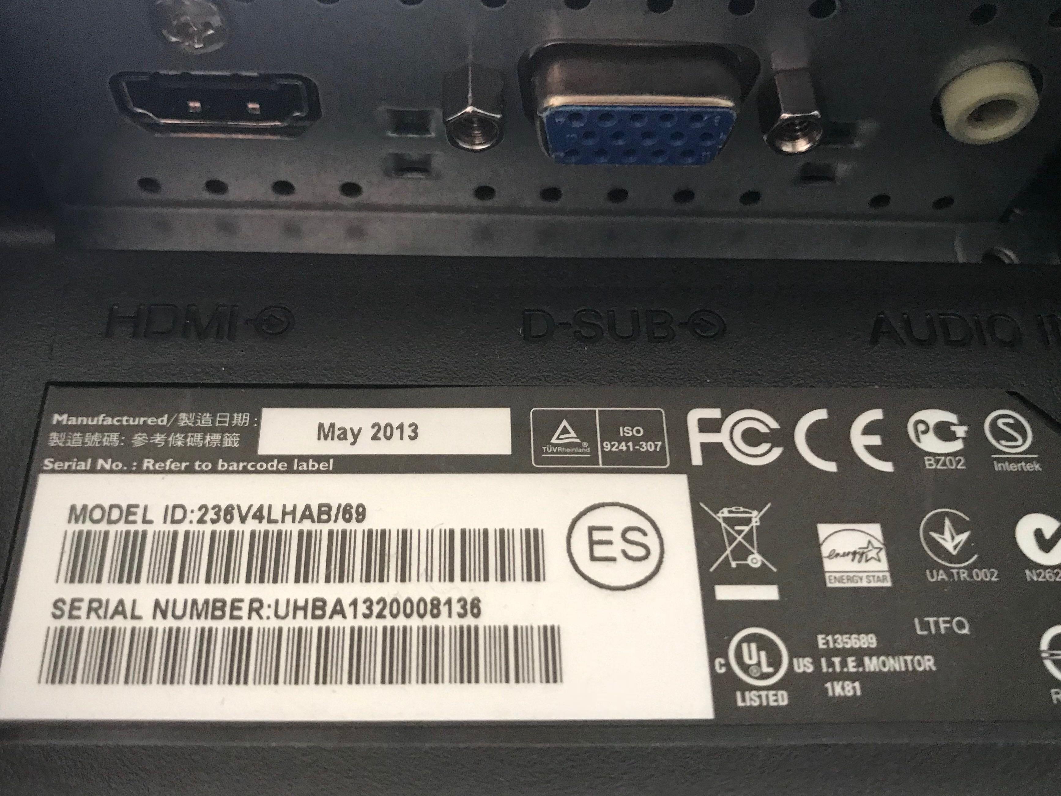 Philips LCD monitor, Computers & Tech, Parts & Accessories, Monitor ...