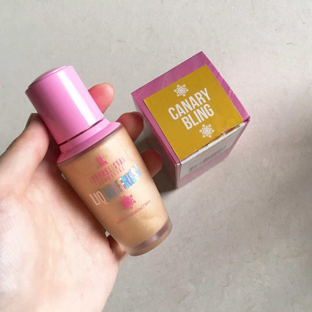 Preloved Jeffree Star Liquid Frost Highlighter Canary Bling Kesehatan Kecantikan Rias Wajah Di Carousell
