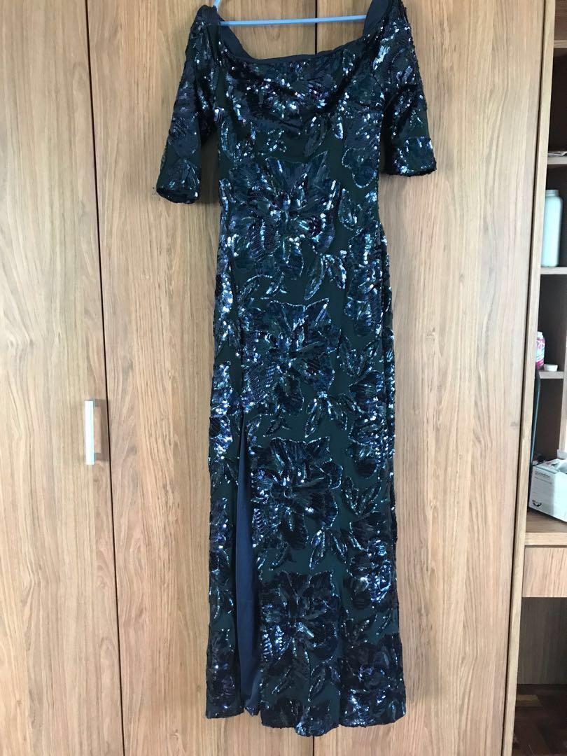 Quiz dark best sale blue dress