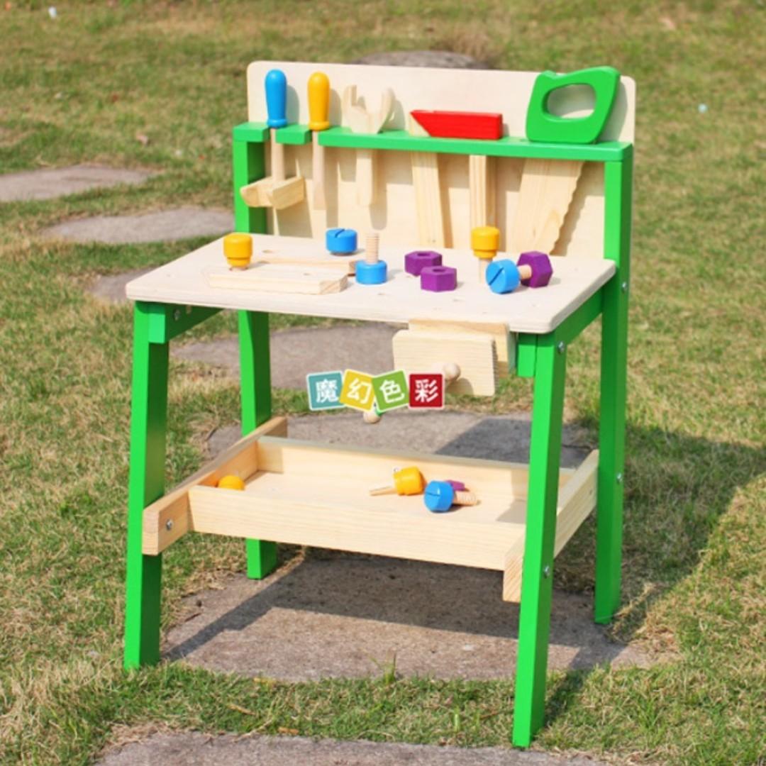 Sn080 Wooden Diy Construction Workshop Master Workbench Tool