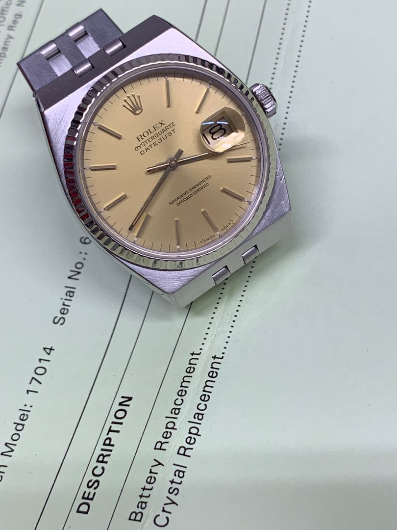 Rolex oysterquartz on sale battery replacement