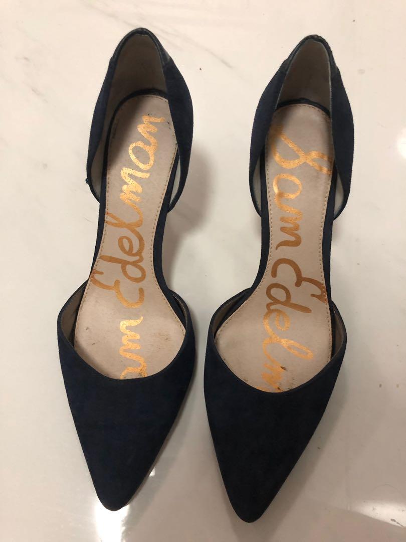 Sam Edelman Navy Blue Heels, Women's 