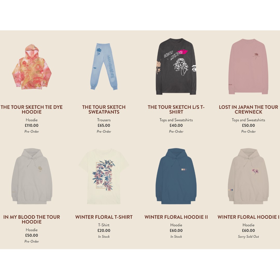 SHAWN MENDES OFFICIAL MERCH PREORDER FROM THE UK Women s
