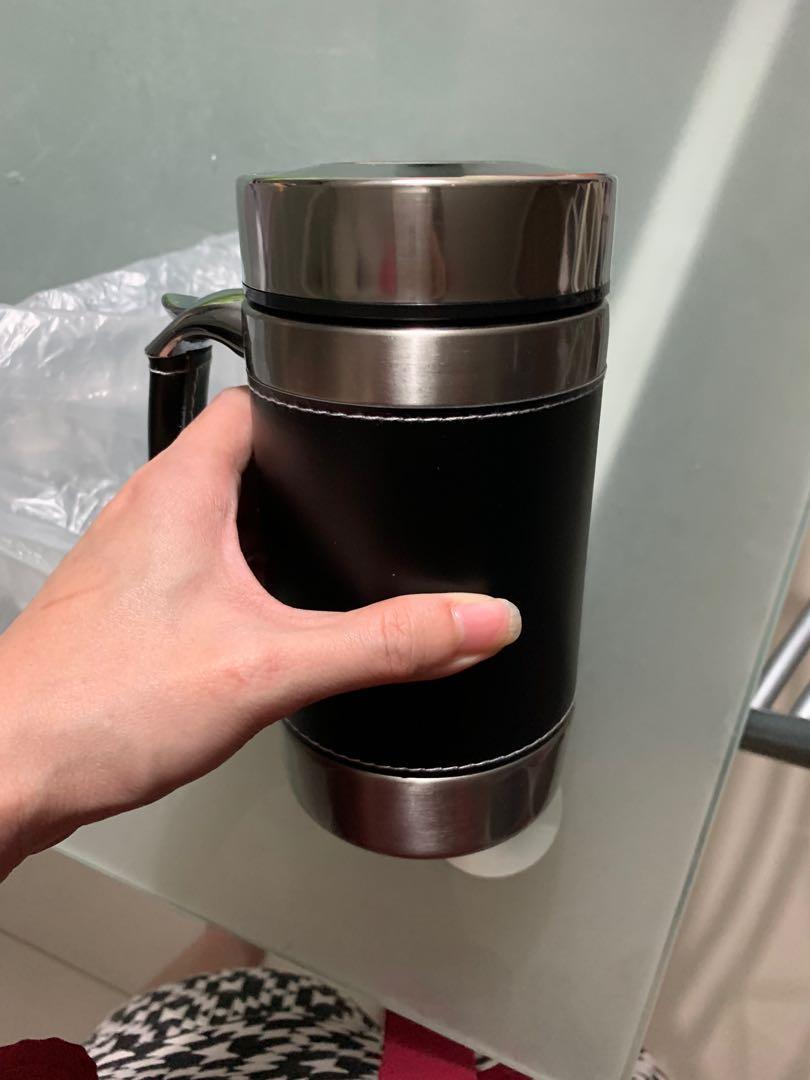 SHUMA VACUUM MUG TERMOS MUG LEATHER TERMOS GELAS KOPI DAN TEH