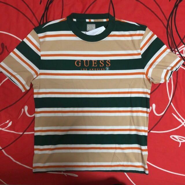 guess st james striped tee