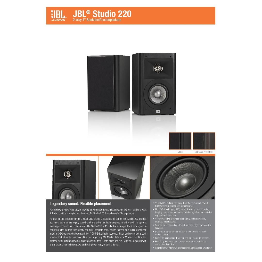 Jbl 220 studio sales