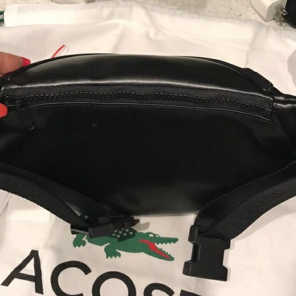 Supreme lacoste waist bag black discount