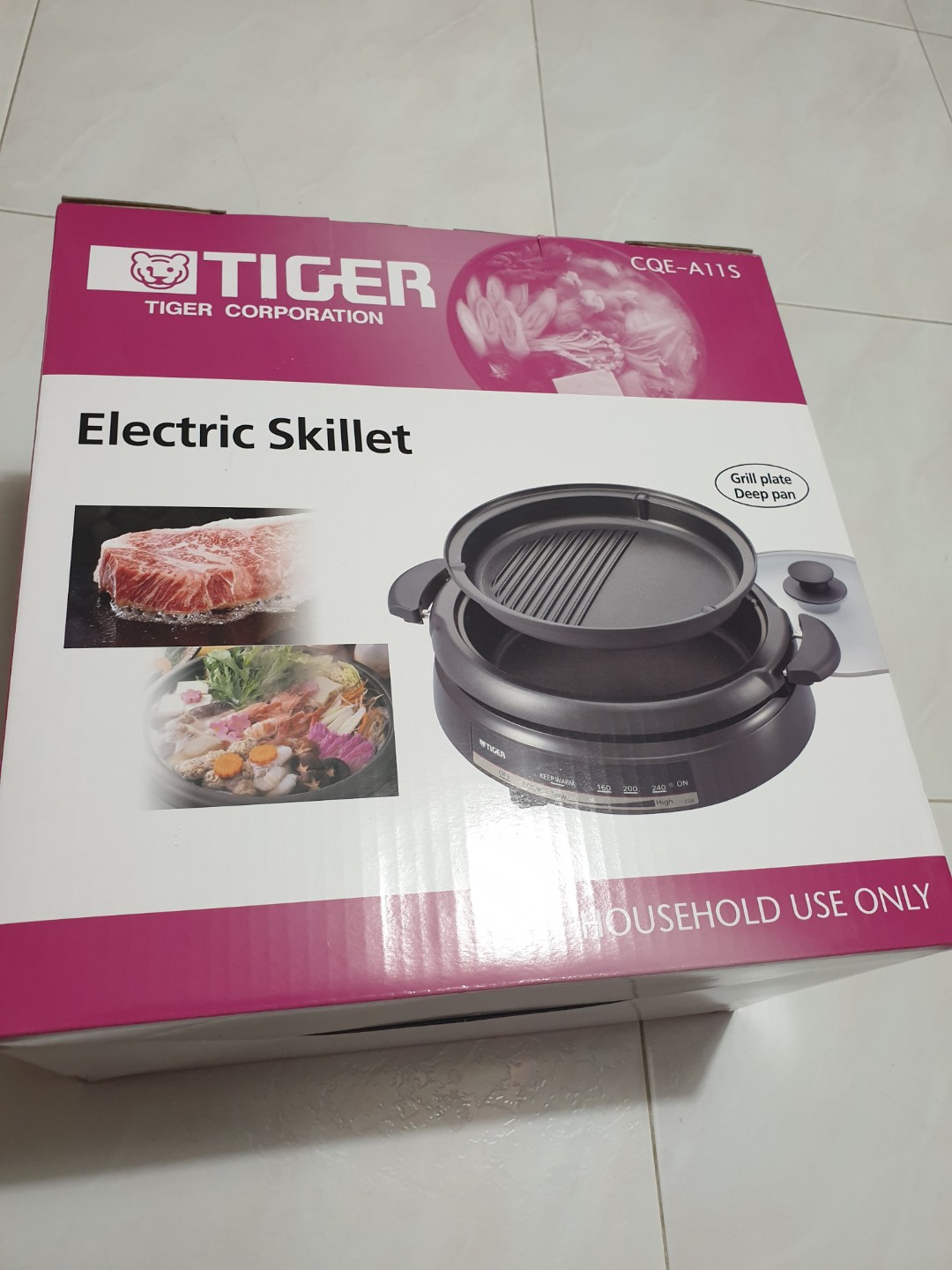 Tiger Electric Skillet 3.5L, Furniture & Home Living, Kitchenware