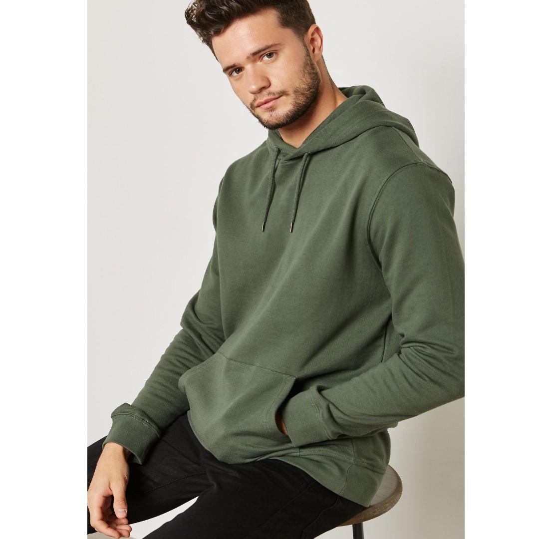 Topman khaki hoodie sale