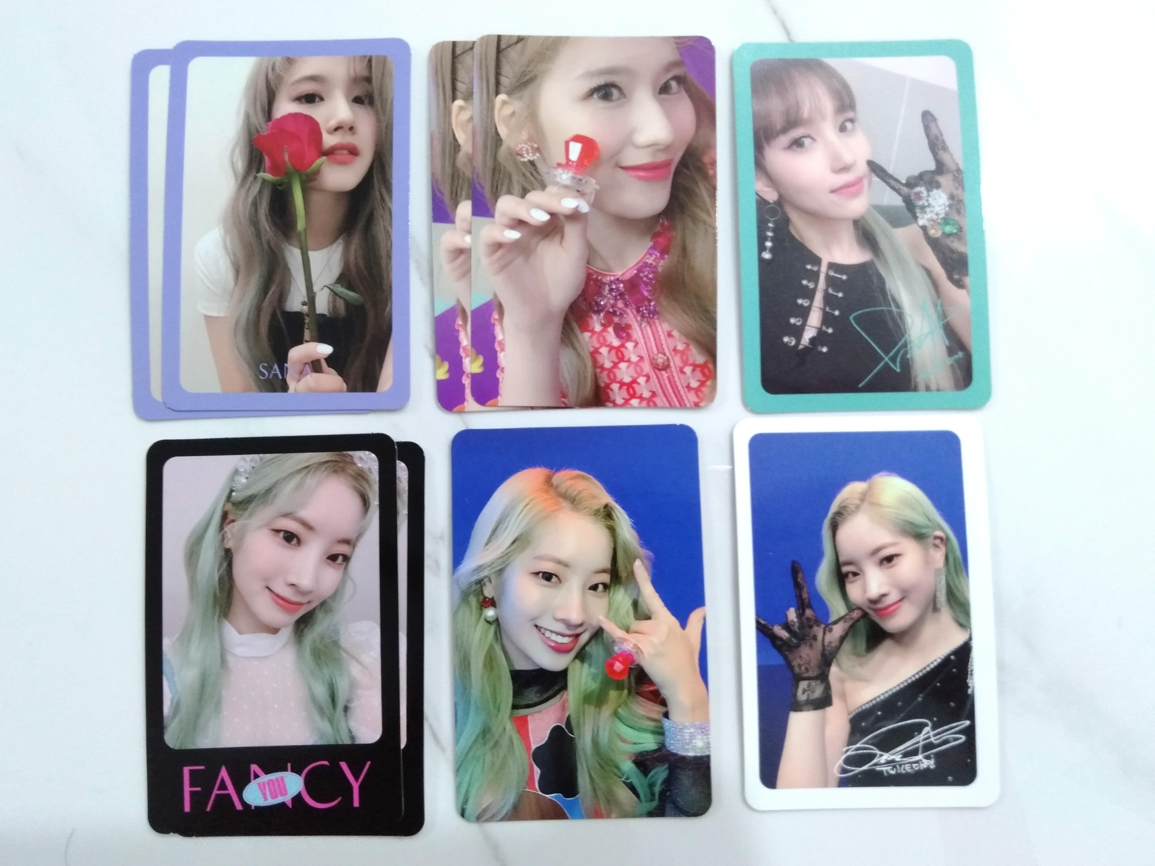 Twice Fancy You Sana Mina Dahyun Photocards Instock Entertainment K Wave On Carousell