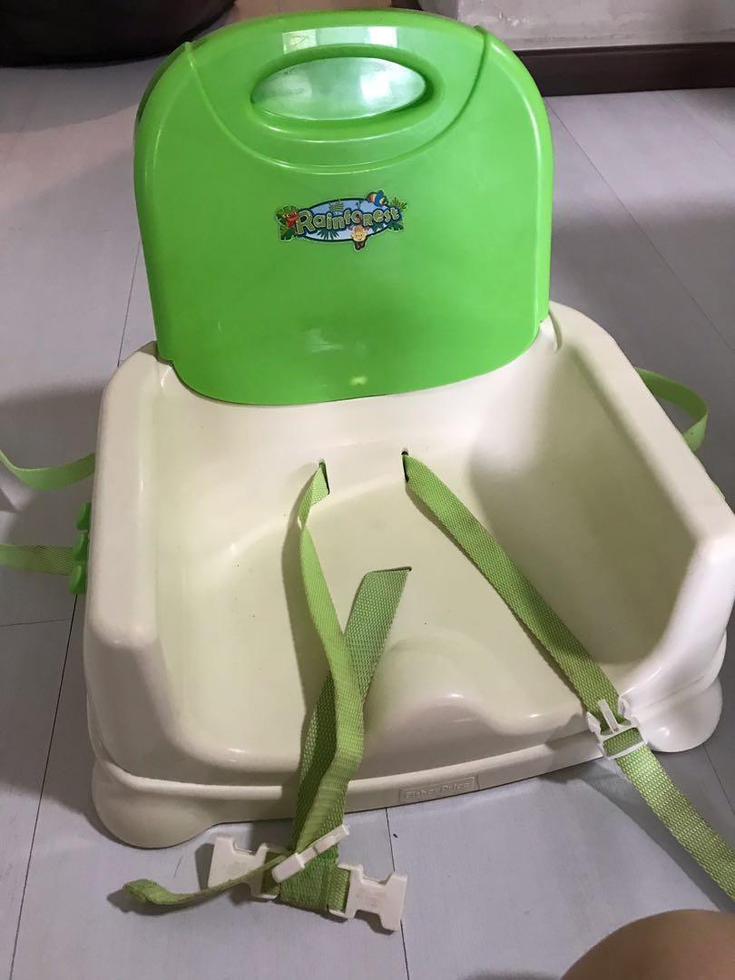 Used Fisher Price Rainforest Booster Seat in good condition, Babies