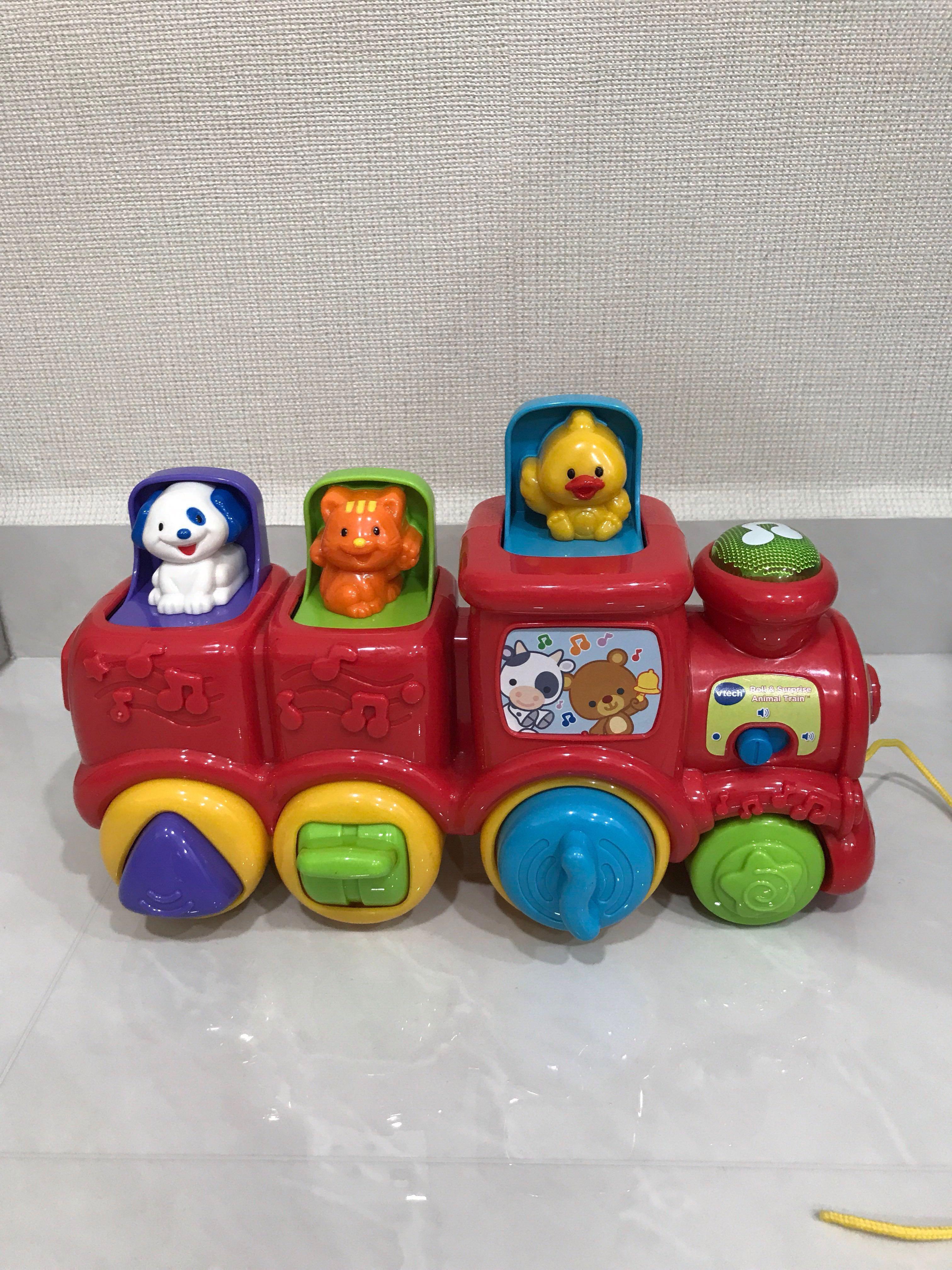 vtech roll and surprise animal train