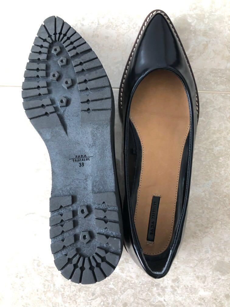 zara black shoes ladies