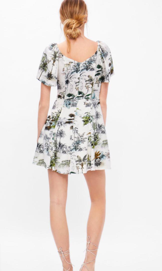 Zara Tropical Print Dress, Women's 