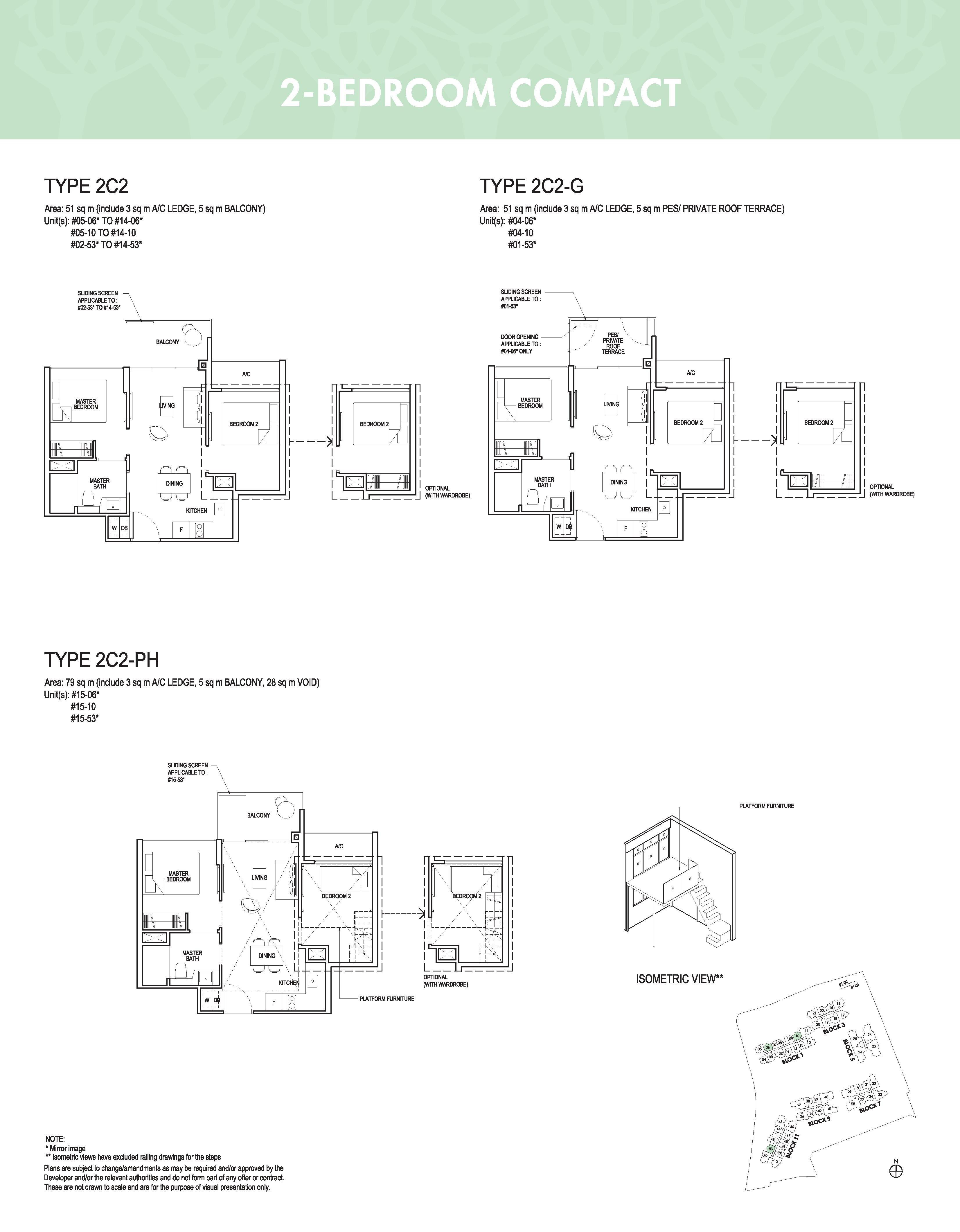 2-Bedroom Compact63227232363649112