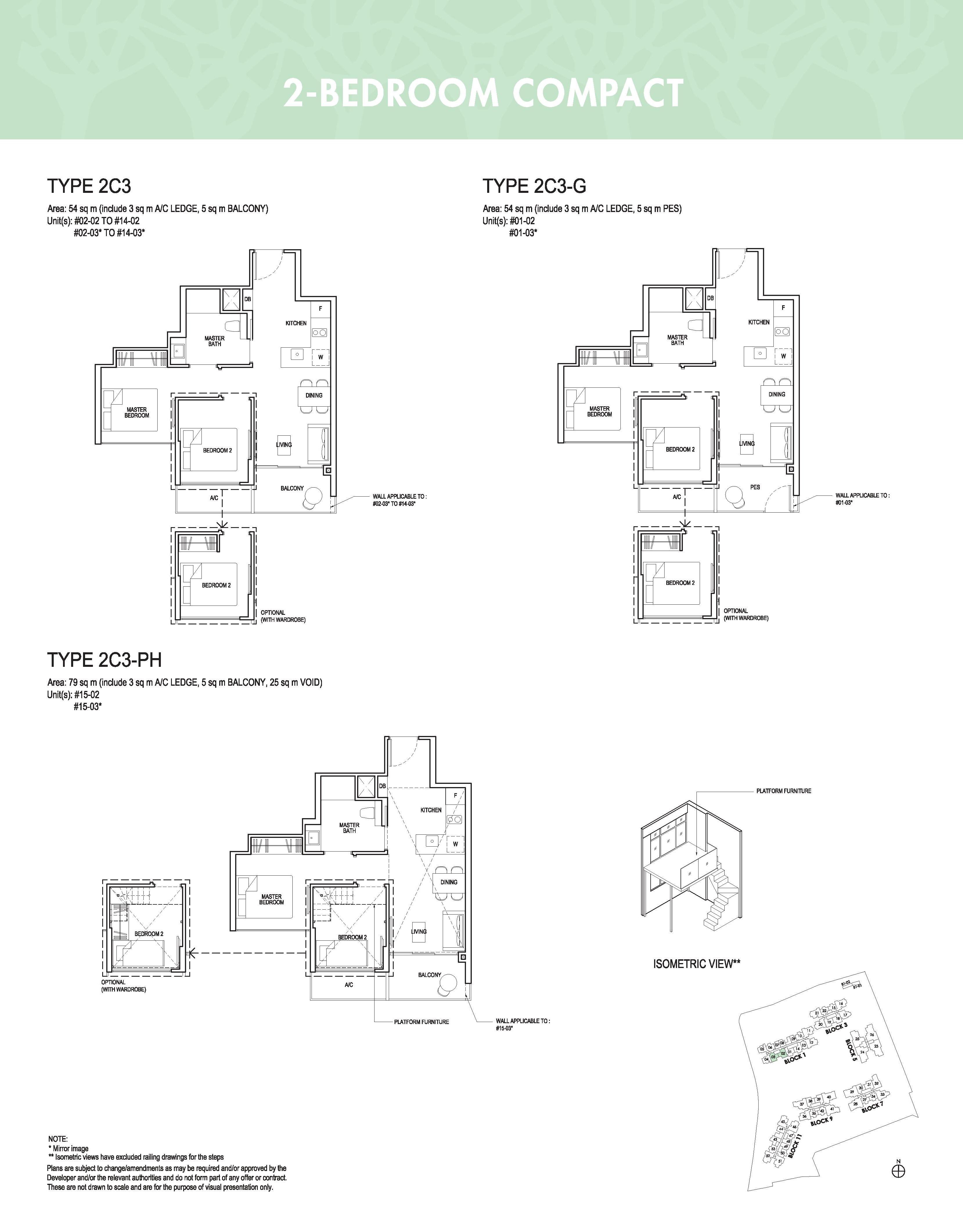 2-Bedroom Compact63227232363649113