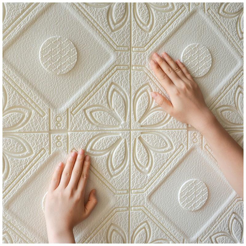 4pcs 58 5x58 5cm Pe Foam 3d Wall Stickers Home Decor Wallpaper Diy