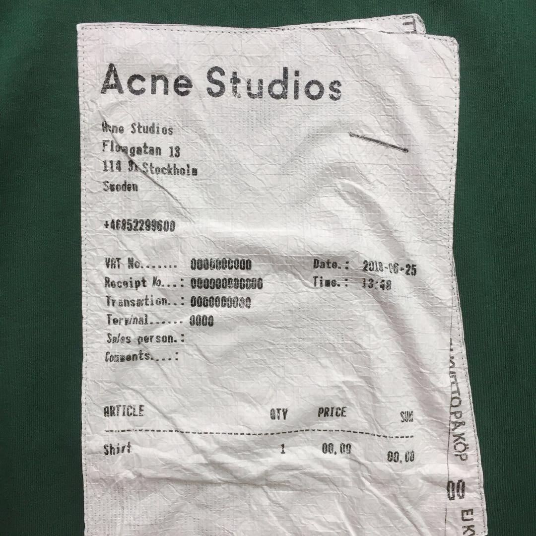 Acne Studios Ink Receipt Tee Carousell