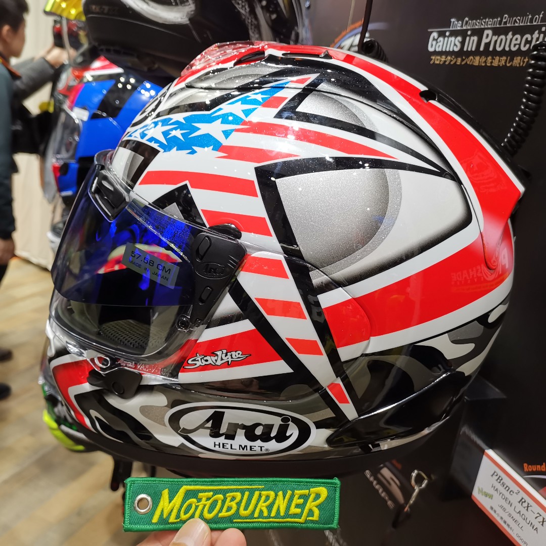 Arai RX7X Hayden Laguna, Motorcycles, Motorcycle Apparel on Carousell