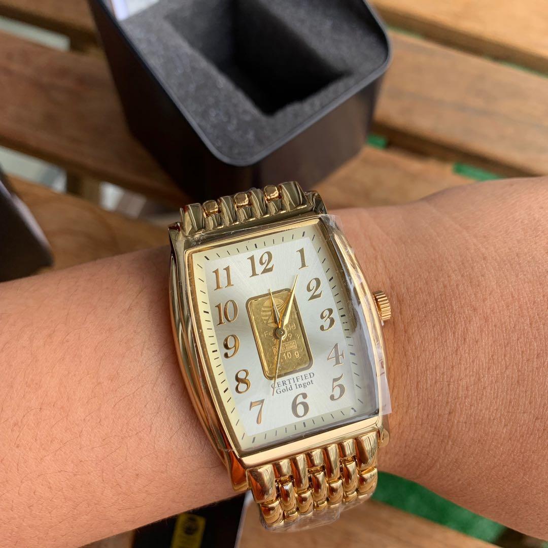 August steiner store gold ingot watch