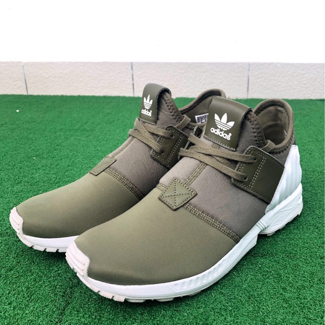 Adidas zx flux olive green sale