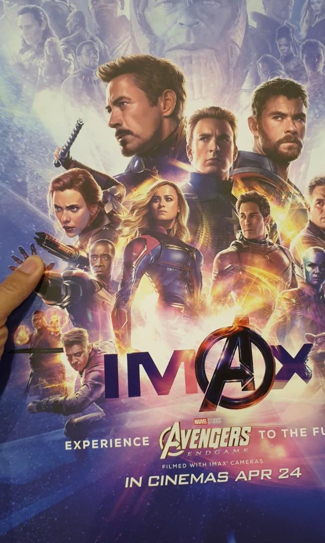 Avengers Endgame Imax Poster Hobbies And Toys Toys And Games On Carousell 9441