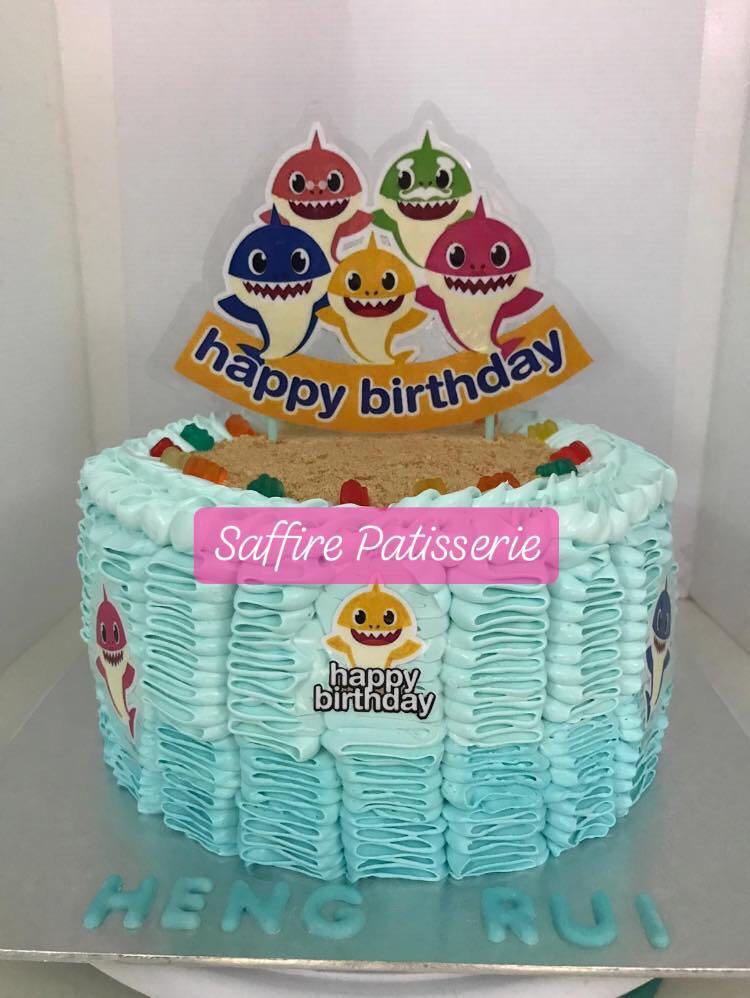 Baby Shark Cake Theme Dessert Table Birthday Baby Shower Boys