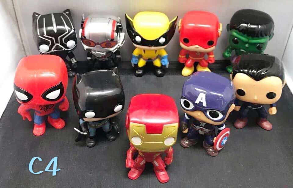 big head superhero toys