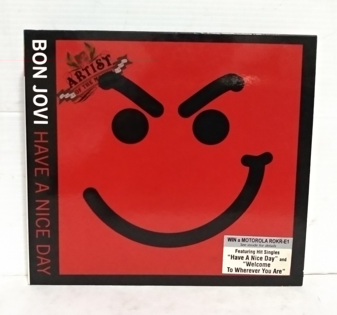 Bon Jovi Have A Nice Day Cd Dvd Singapore Edition Music Media Cds Dvds Other Media On Carousell