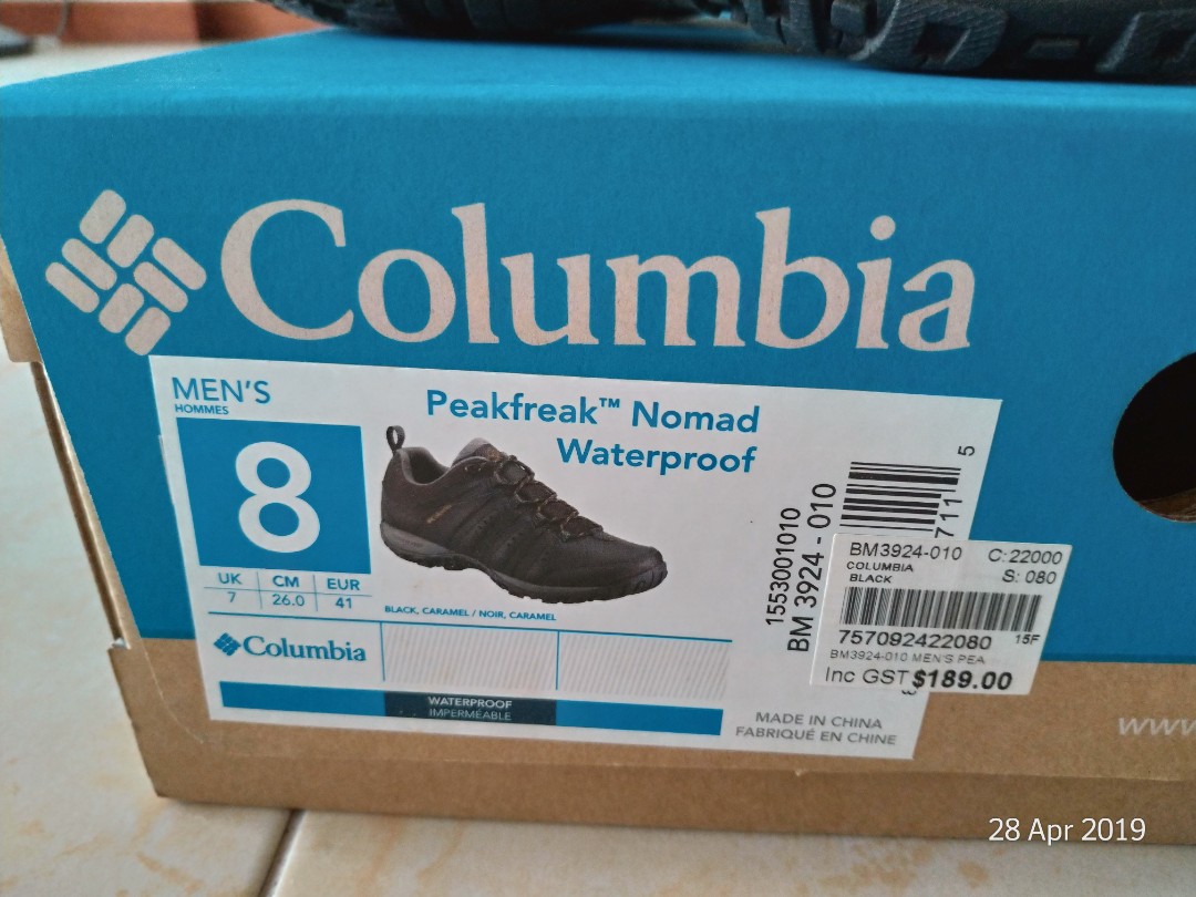 Columbia Peakfreak Nomad Waterproof Sneakers Men s Fashion