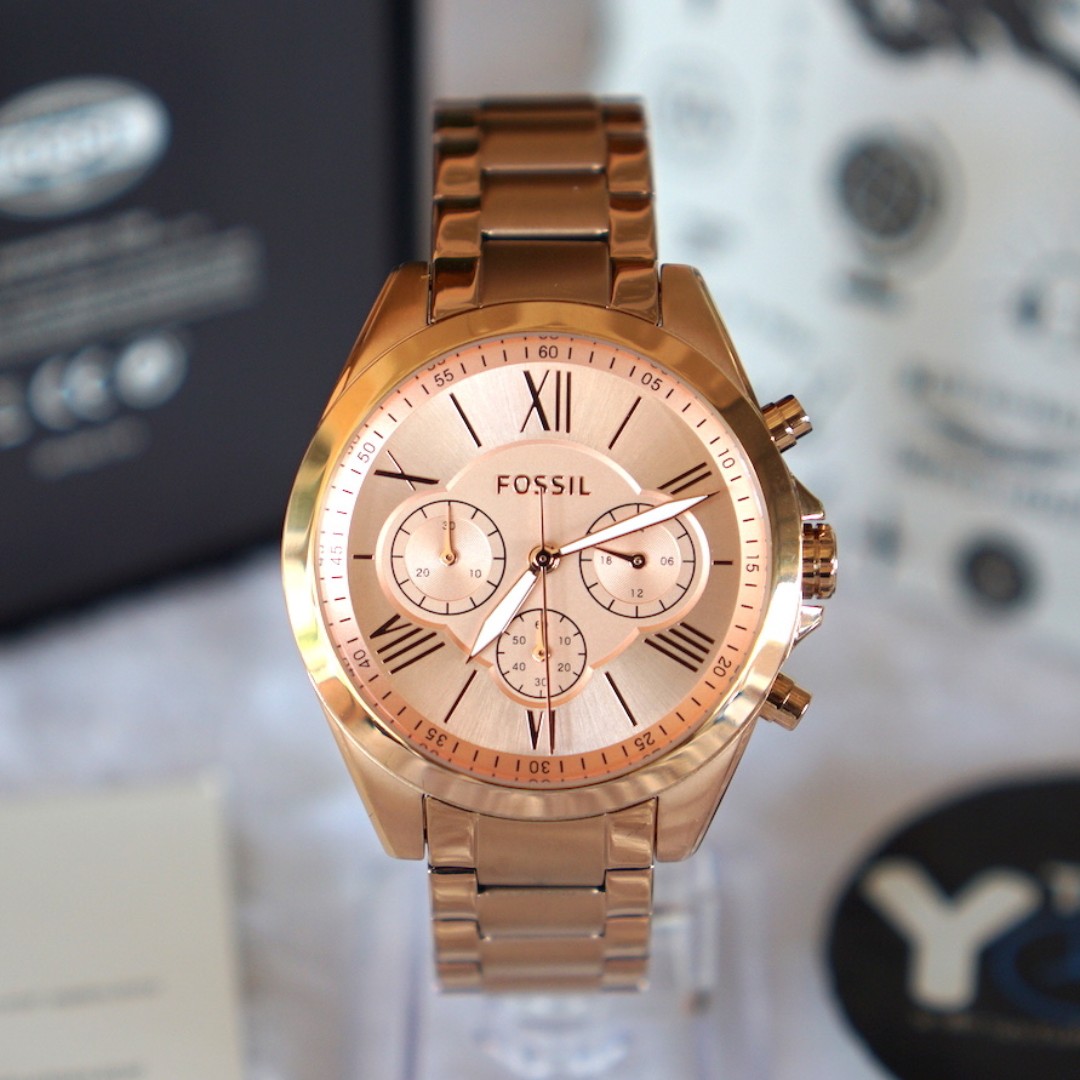 Fossil Modern Courier Rose Gold Women S Ladies Watch Bq1745 Bq 1745 Luxury Watches On Carousell