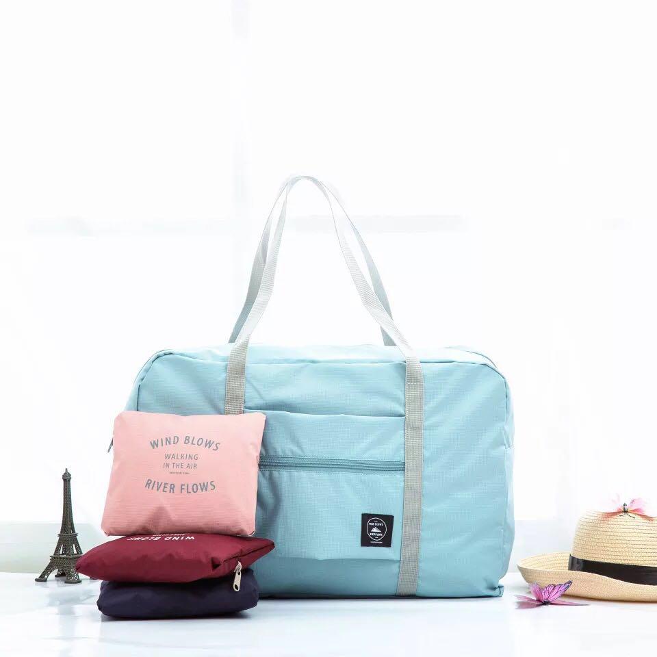 light blue gym bag