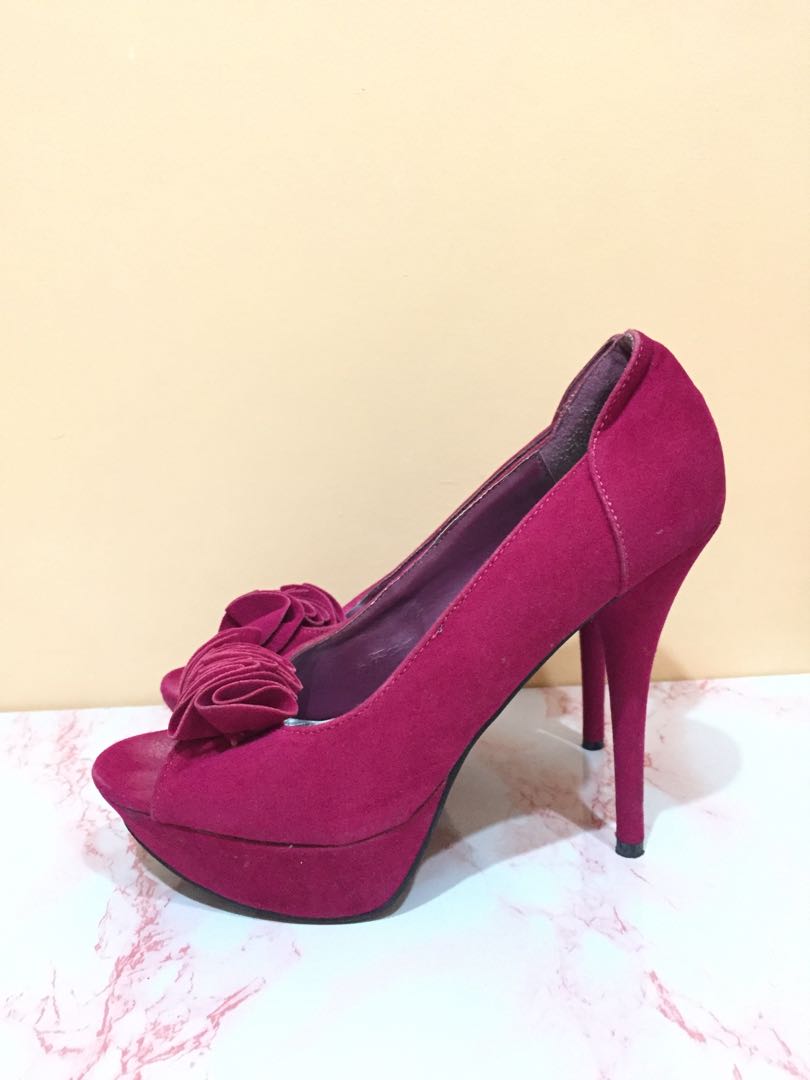 fuschia pink heels