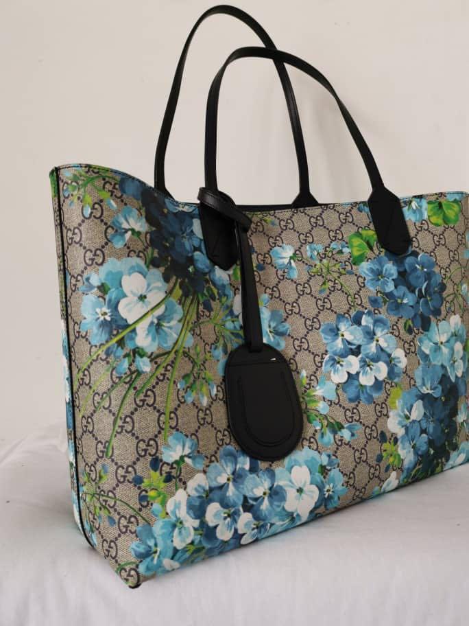 Gucci blooms blue tote new arrivals