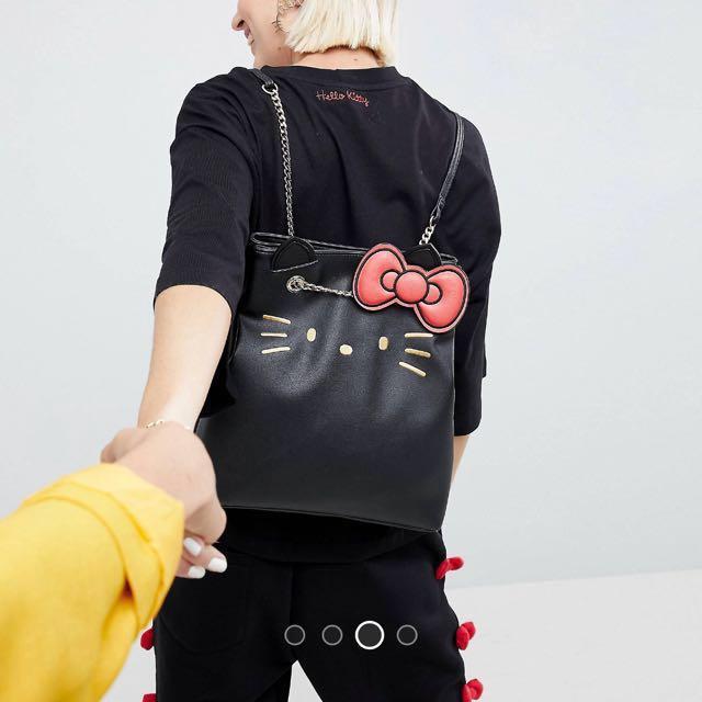 hello kitty backpack asos Hello Kitty x ASOS Embroidery Face Backpack, Women's Fashion, Bags &  Wallets, Wallets & Card Holders on Carousell