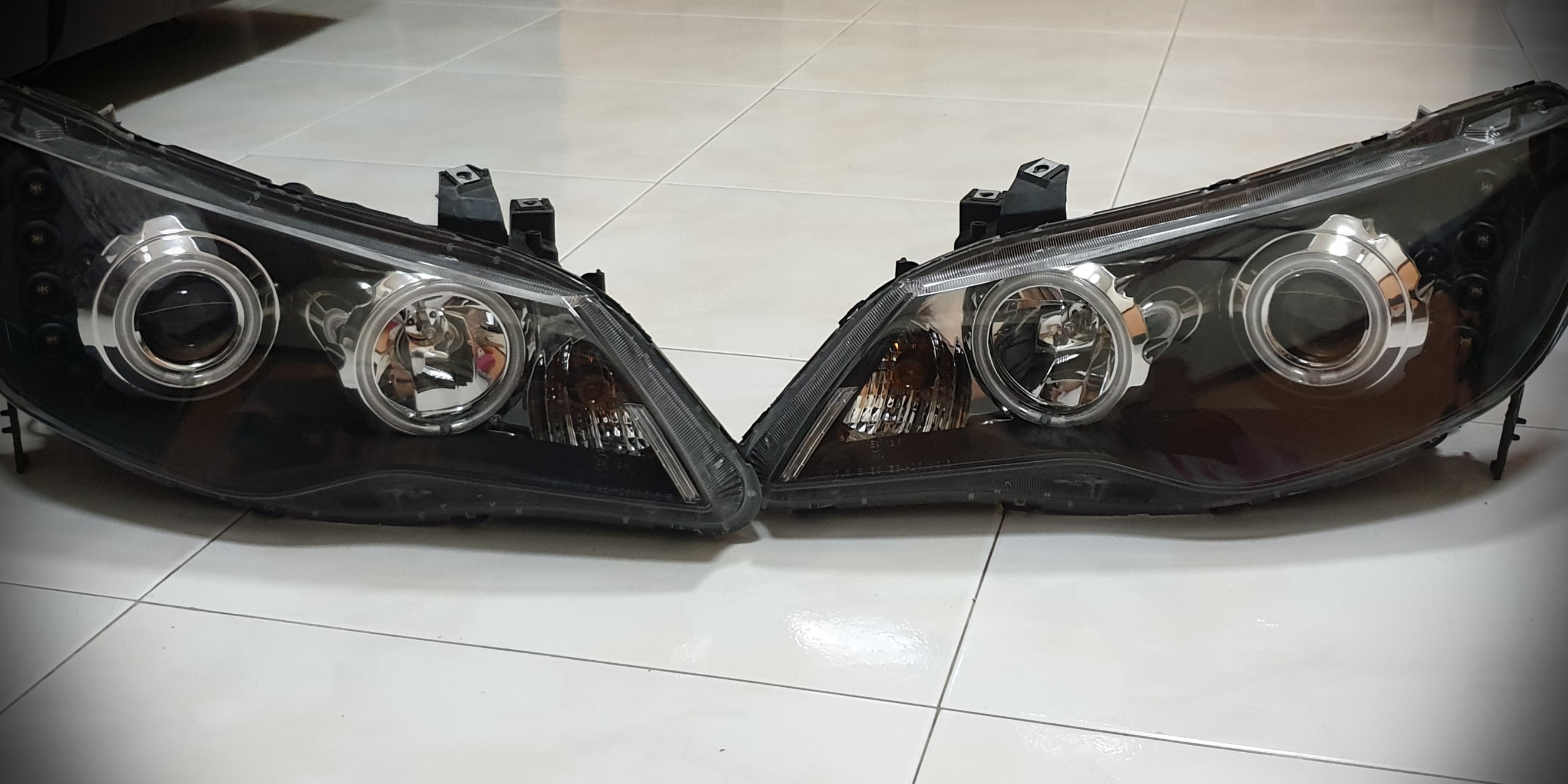 Honda Civic Fd Eagle Eye Headlight Car Accessories Accessories On Carousell Fit for 2012 2013 honda civic coupe sedan projector led u style black headlights. honda civic fd eagle eye headlight
