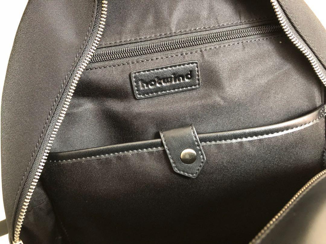 Hotwind backpack (Category: Backpacks) located in Singapore. Submitted by priscila (Listing ID 173463201, Image 5). Description: Hotwind backpack Color: black Bag size: 30*12*38 (cm) Sell out due to seldom use. Bag condition is good..