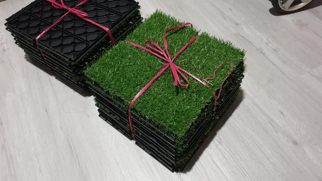 IKEA Artificial Grass (2 sets), Furniture & Home Living, Home Decor