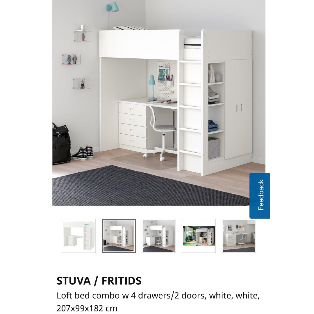 Ikea stuva loft hotsell bed for sale