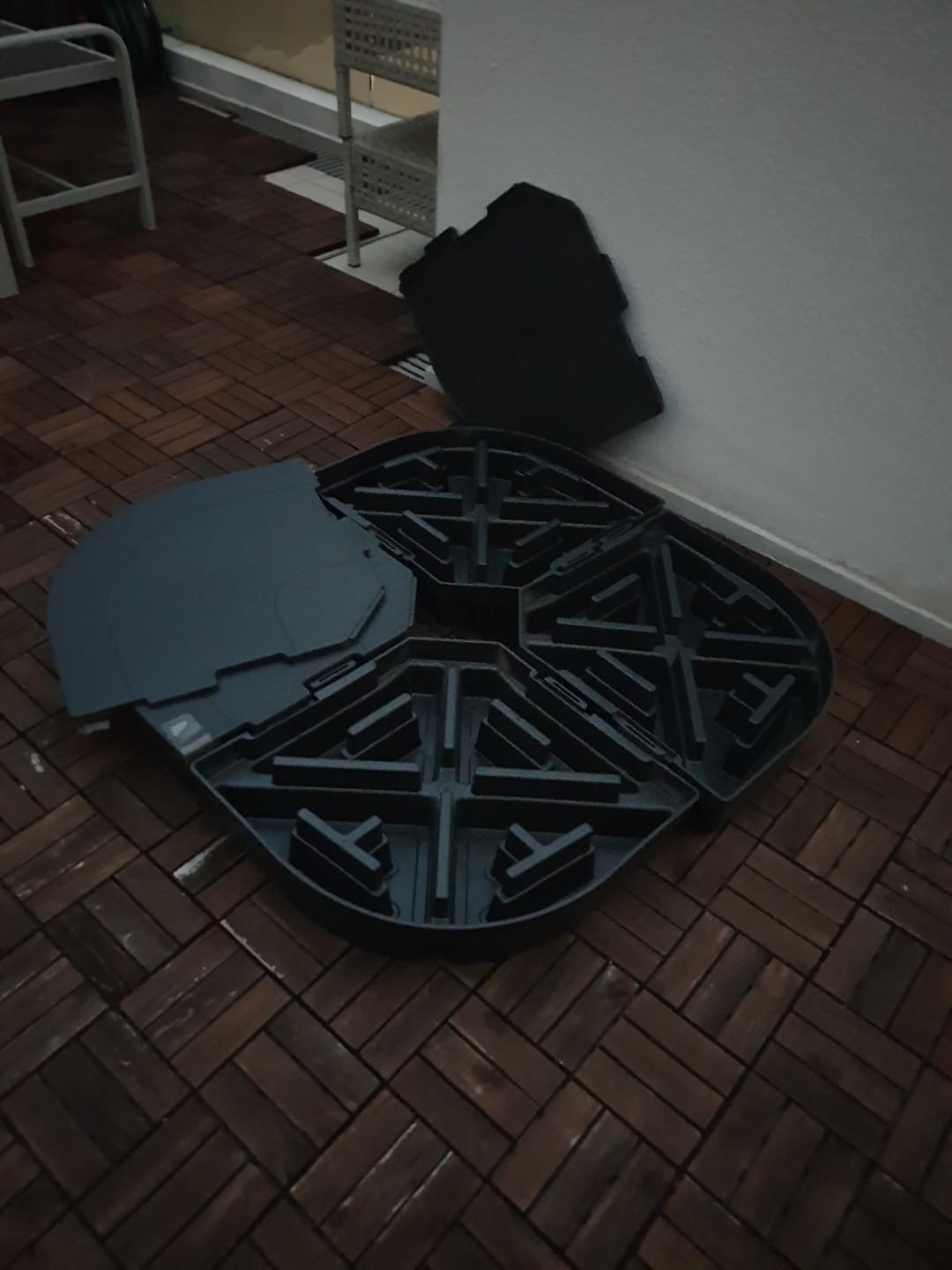 IKEA SVARTO Parasol Base, Furniture & Home Living, Furniture, Tables