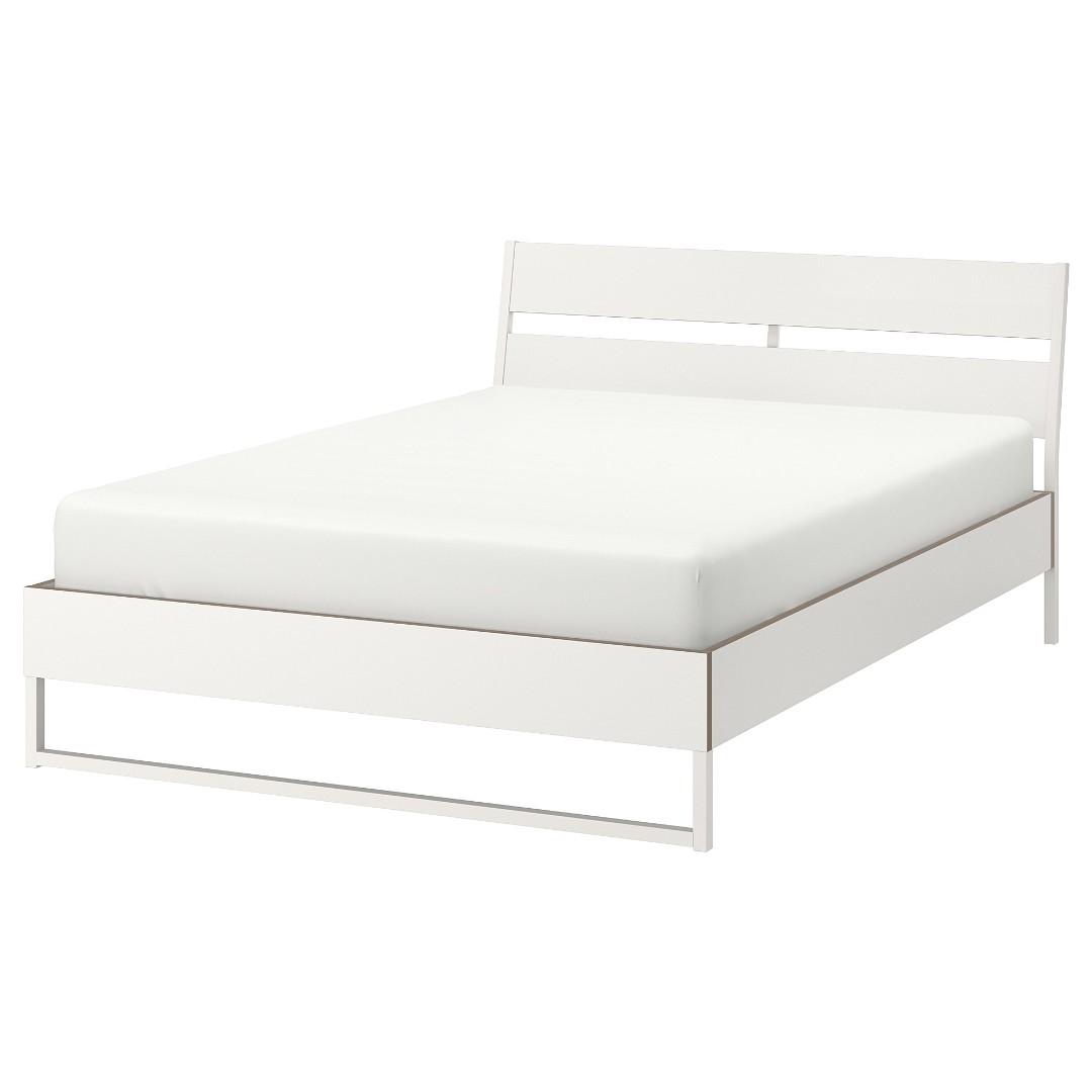 Ikea Tyrsil Bed Frame With Lonset Slatted Bed Base Furniture Beds Mattresses On Carousell