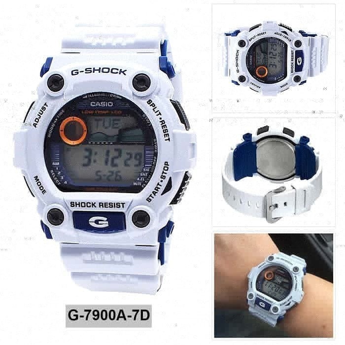 Jam Tangan Pria Casio G-SHOCK G-7900A-7DR White Putih