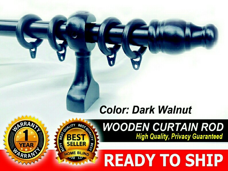 Premium Kayu Langsir Wooden Curtain Rods