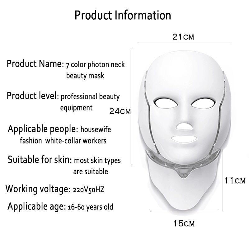 LED Face and Neck Mask, Beauty & Personal Care, Face, Face Care on
