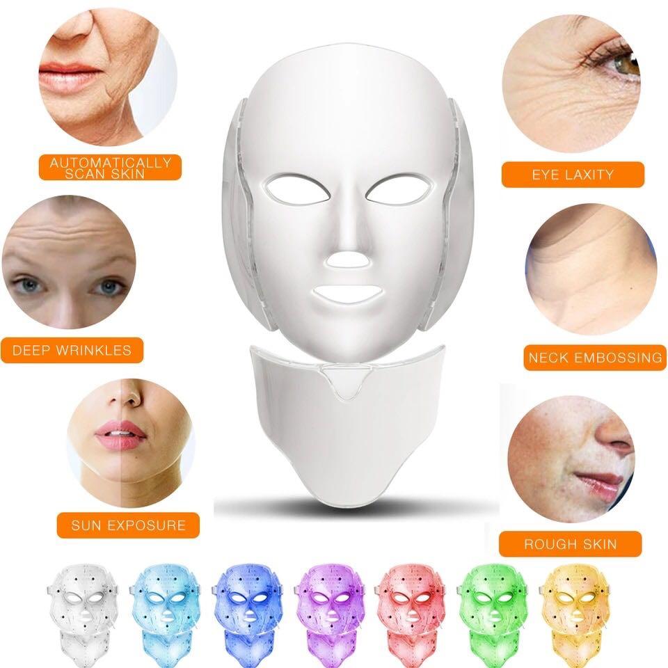 LED Face and Neck Mask, Beauty & Personal Care, Face, Face Care on