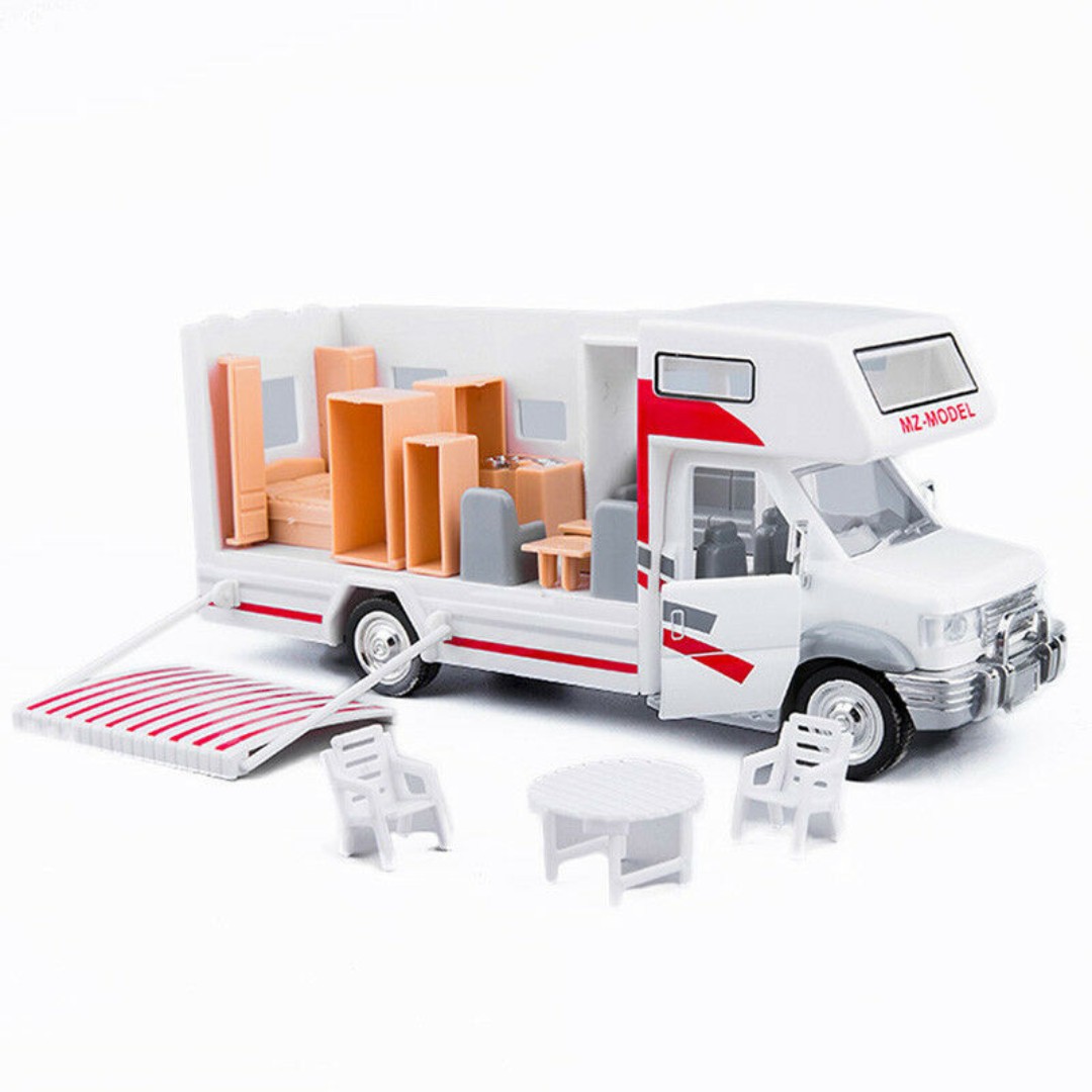 Luxury Camper Van Motorhome 1:28 Scale Car Model Diecast Gift Toy ...