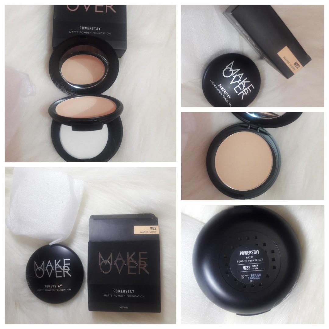 Makeover Powerstay Matte Powder Foundation Shade W22 Warm Ivory Shade W22 Warm Ivory Saleeee 120 000 Exp Date 2022 Kesehatan Kecantikan Rias Wajah Di Carousell
