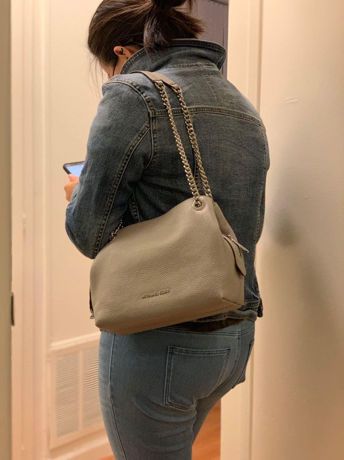 Md chain messenger top leather
